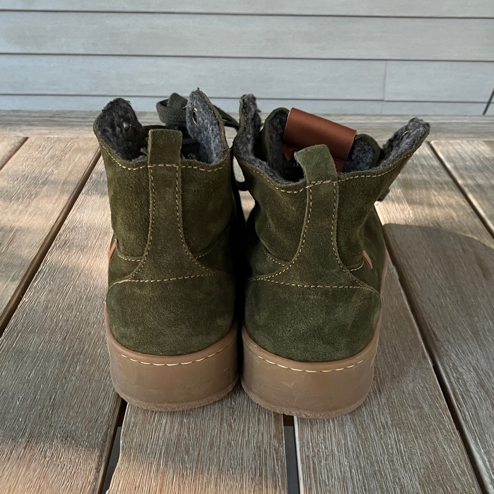 El Naturalista Boots size 41. Silk Suede Forest Green. - Picture 4 of 8
